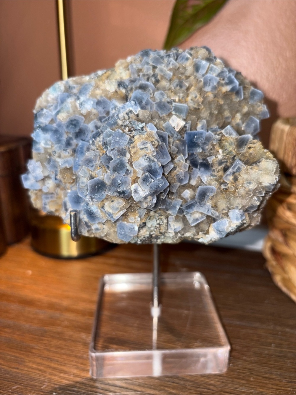Statement Blue Fluorite on Matrix